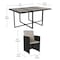 Flash Furniture 7 Piece Gray/Black Modular Patio Set & Cushions TW-3WBE00-GY-GG - alternate 4